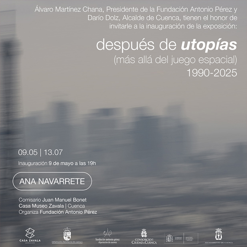 CARTEL DESPUES DE UTOPIAS ANA NAVARRETE CUADRADO