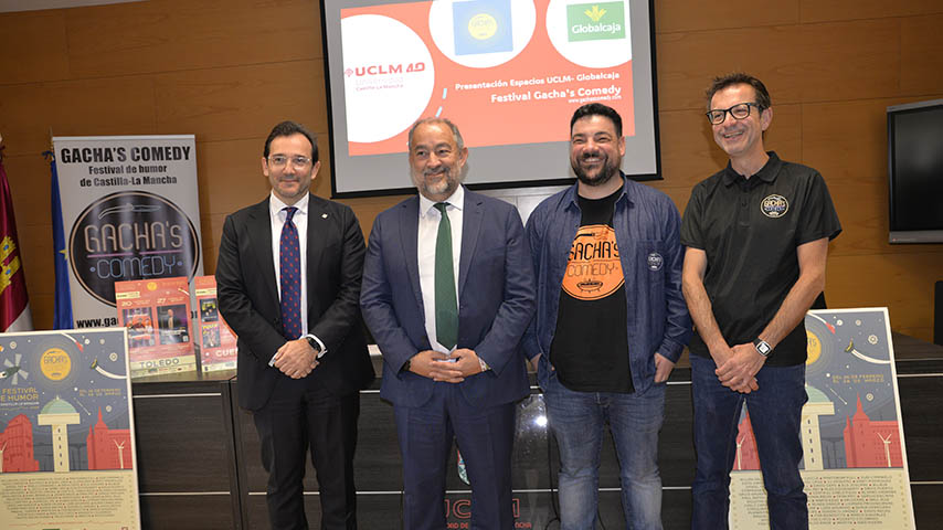 Presentación de la programación del festival de humor Gachas Comedy en espacios de la UCLM.